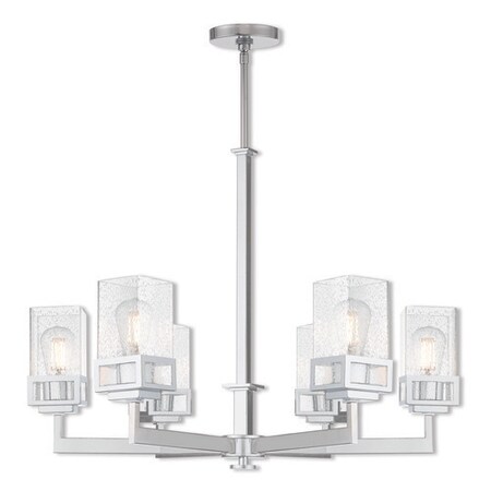 Livex Lighting Harding 6 Light Polished Chrome Chandelier 40596-05